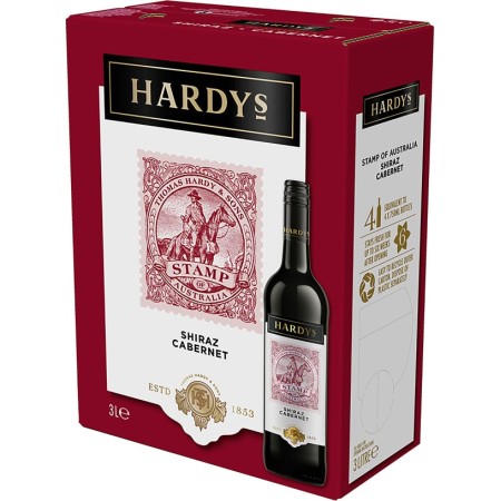 Hardys Stamp Shiraz Cabernet 13,5% – Bag-in-Box 3L