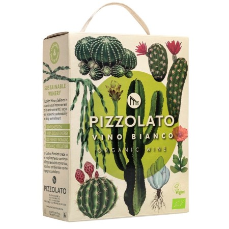 Pizzolato Vino Bianco Organic Vegan 3L | Italian White Wine Bag-in-Box