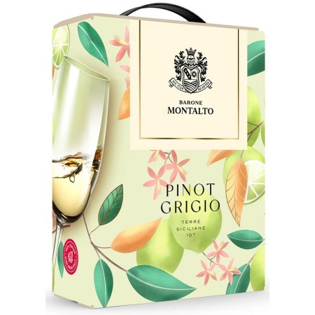 Barone Montalto Pinot Grigio 12% – Bag-in-Box 3L